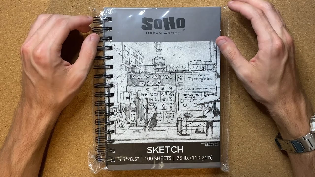 Drawing in My New Sketchbook for the First Time - YouTube