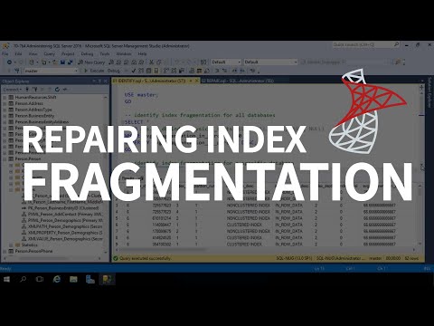 How To Rebuild The Index In Sql Server
