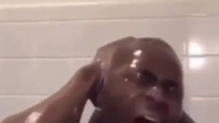 man crying in shower guts theme