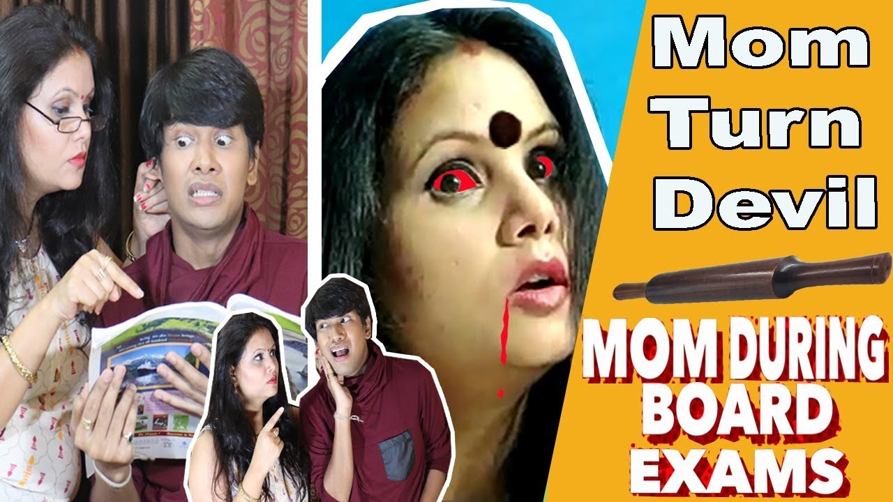 MOM DURING BOARD EXAMS DEVIL MOM COMEDY VIDEO MOHAK MEET YouTube