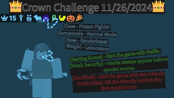 Crown Challenge 11/26/2024 - Randomly Generated Droids