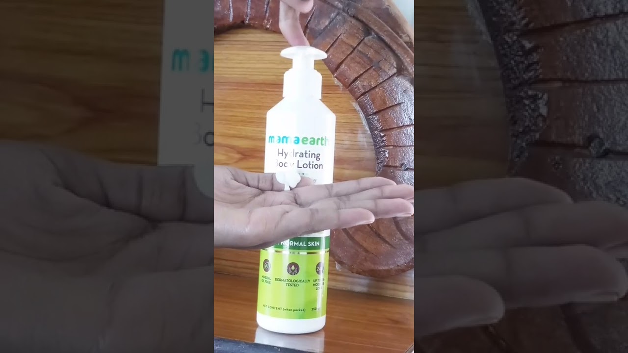 mama earth Hydrating Body Lotion with Cucumber & Aloe Vera shorts 