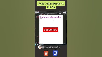 How To Use RGB Color Property In CSS |#youtubeshorts #shorts #short #trending @codewithrenuka