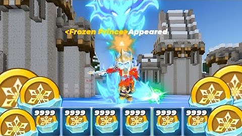 Farming 9999 FROZEN COINS! Blockman Go Skyblock