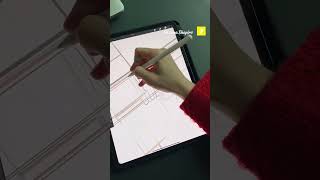 Интерьер сверху ! #drawing Планировка интерьера, вид сверху. 3D sketch. Birds view. Рисунок от руки