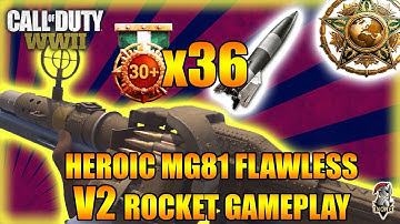 Heroic MG-81 LMG Flawless V2 Rocket Gameplay (Call of Duty: WWII)
