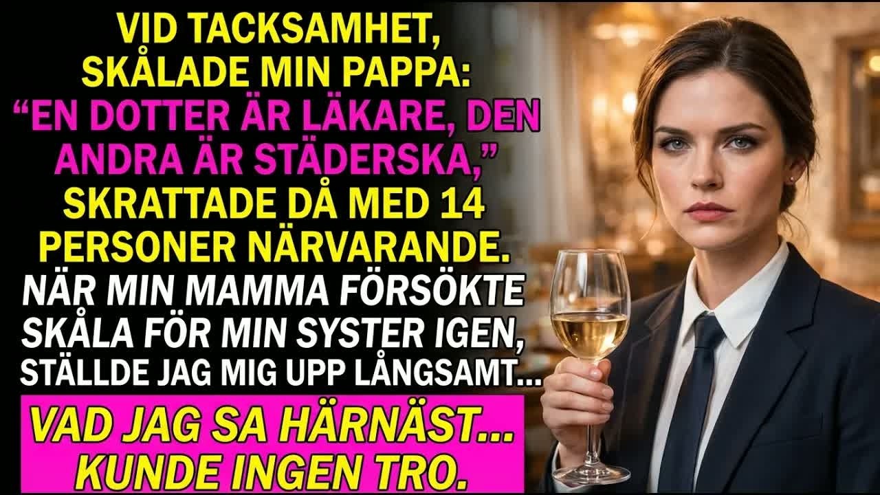 ”Är det dåligt att vara piga, mamma?” Lillys viskning skar genom skratten. Pappa höjde glaset: ”En dotter är läkare, den andra är piga.” Alla skrattade. Sex år tidigare stod jag på mina föräldrars...