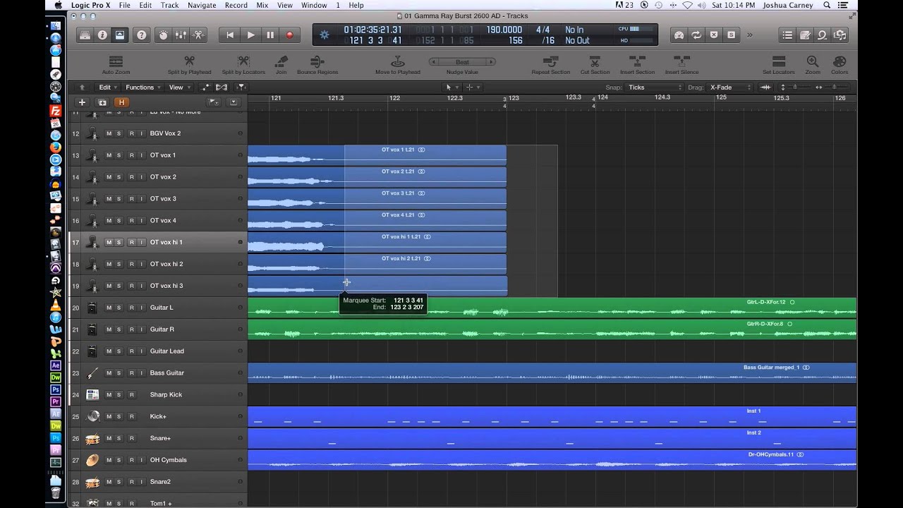 fade out logic pro x 10.3