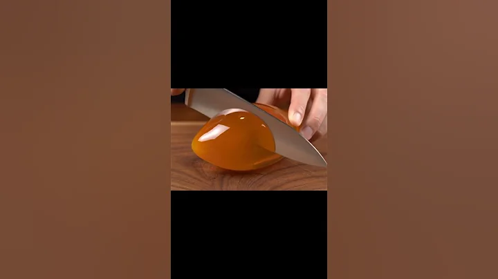 Glass Papaya Slice ASMR #asmr #relaxing #asmrvideos #glassfruit