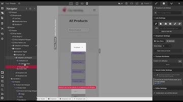 Webflow - CMS Enabled dropdown