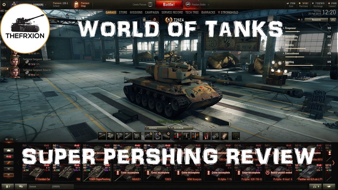 World of Tanks Best Premium Tanks T26E4 Super Pershing review