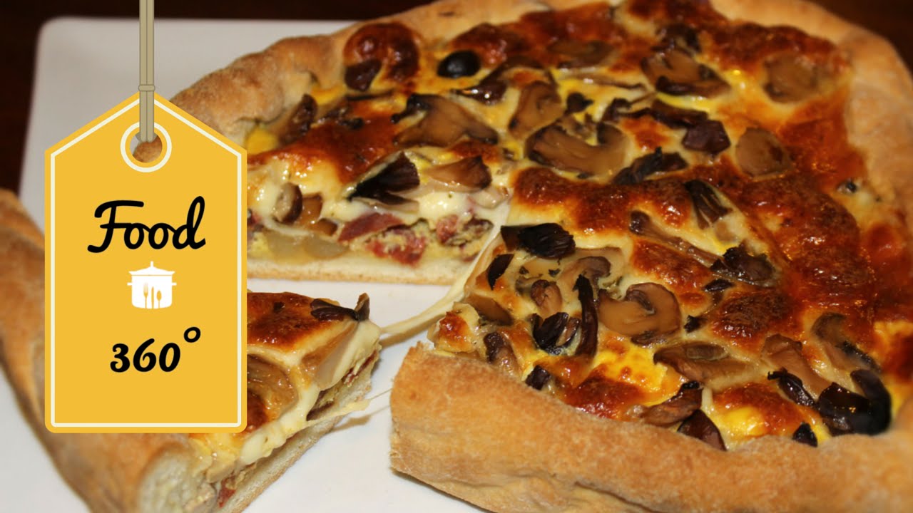 Torta salata Salsiccia, Patate, Provola e Funghi (Savory ...