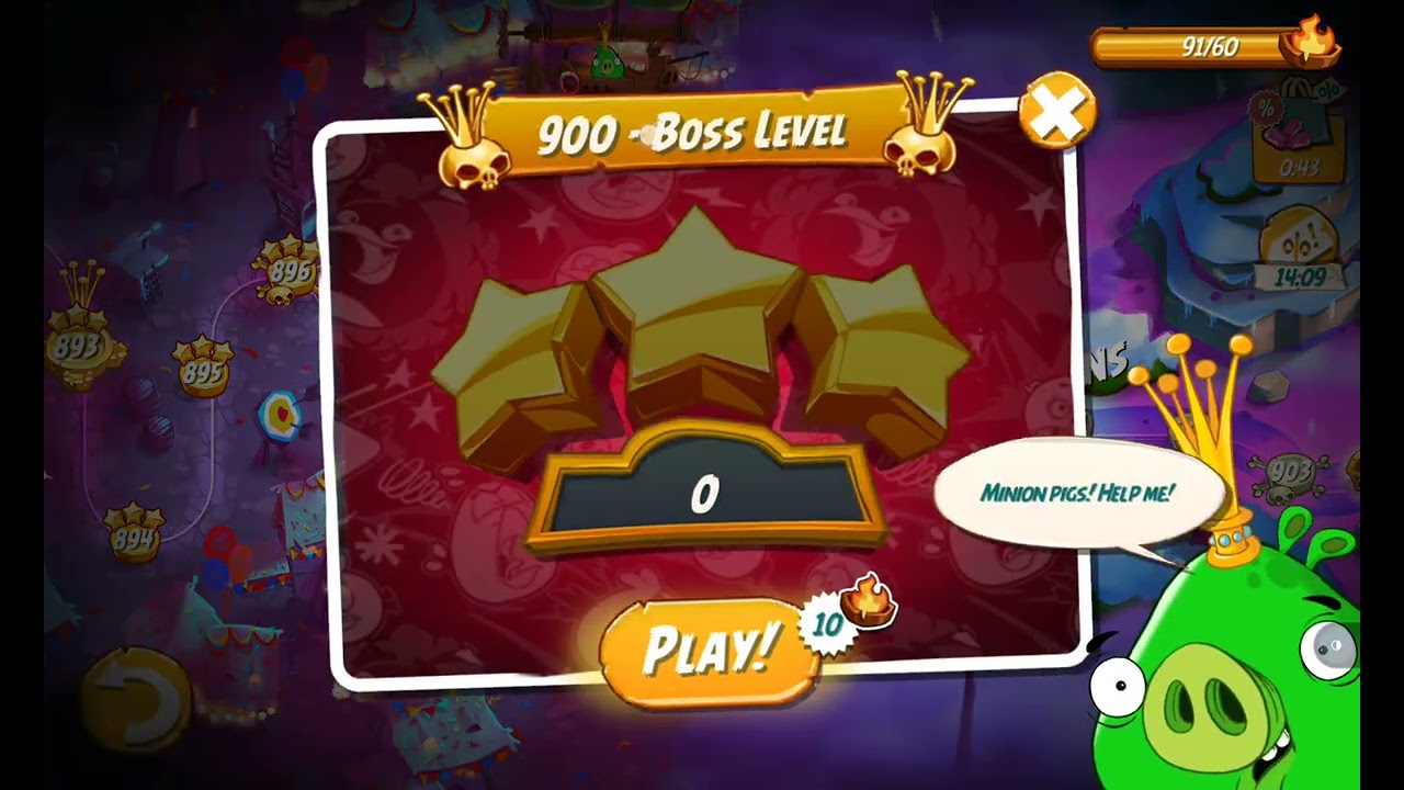 Unlock Level 897-900 Boss King Pig Angry Birds 2 Pig City Porkland Part 120 Final