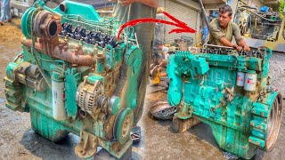 Restoration Of Cummins 6BT Diesel Engine In Local WorkShop | How To Fix Engine