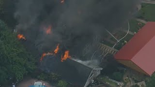 4 kids, 2 adults injured in explosion, fire at Chester County home
