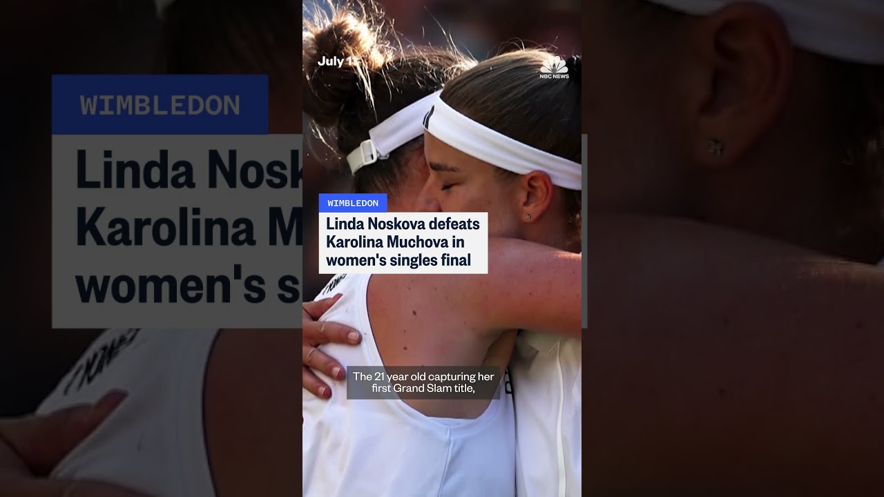 Linda Noskova defeats Karolina Muchova in Wimbledon final