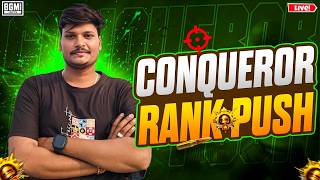 RANK PUSH START ! #conqueror #shortsfeed #shortlive #bgmi #pubgmobile #live