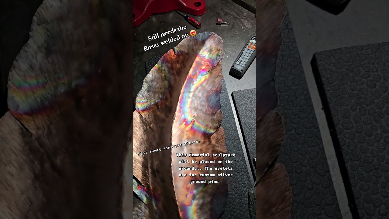 Custom Eagle Feather Ground Memorial WIP