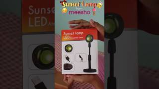 🌻Viral Sunset Lamp from Meesho 🌅 Whats kn my parcel 04?#smrutidc #odiavlog