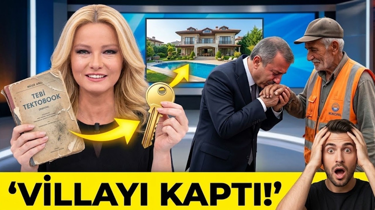 ÇÖPTEN BULDUĞU KİTAPLARLA YETİMİ VALİ YAPTI! MÜGE ANLI O TEMİZLİK İŞÇİSİNE LÜKS VİLLA VERDİ!