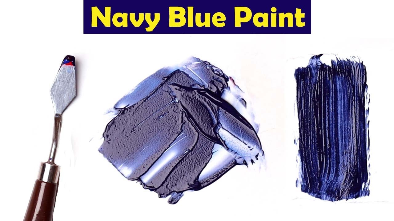 How To Make Navy Blue Paint Mix Acrylic Colors YouTube Maxresdefault
