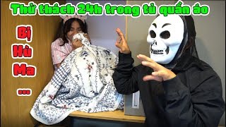 Thử Thách 24h Trong Tủ Quần Áo...Bị Troll Cười Rụng Răng - 24 Hours Challenge