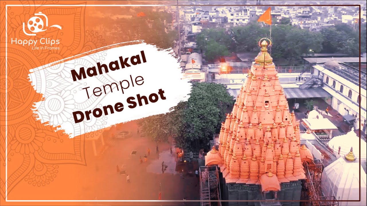 Aerial view of Temple | Mahakaleshwar Temple, Ujjain | DJI Mavic 2 Pro Drone Shoot| Happy Clips