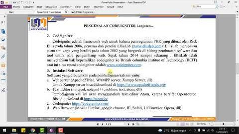 697 Web Programming II Pertemuan 2