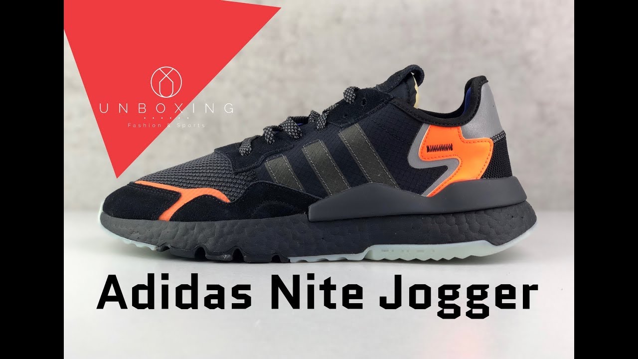 Adidas Nite Jogger ‘Core Blk/Carbon/Active Blue’ | UNBOXING & ON FEET | running shoes | 2019