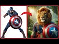 Avengers but Lion 🦁 Vengers 🔥 All characters (DC & Marvel) 2024