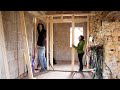 #43 Framing and lifting the rest of the interior walls! (Rebuilding our italian stone house)