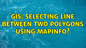 GIS: Selecting line between two polygons using MapInfo? (2 Solutions!!)