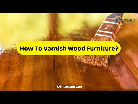 Video: How to Varnish Wood (with Pictures)