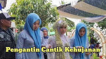 TIBA TIBA HUJAN ANGIN..!! Suasana pernikahan Sunda di Kampung tengah sawah || Pelosok Jawa Barat