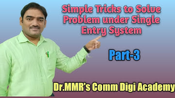 Single Entry System I Solving a Problem I B.Com-  FA-2 I Dr. M. Malla Reddy