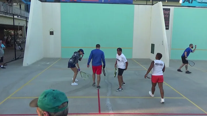 AF Pro Series 2018... Day 3... Dave & Anita vs Willie & Charlene... Mixed Racquet Quarters (21 Pts)