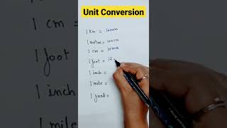 Unit Conversion | How to convert units of length | maths youtubeshorts shorts