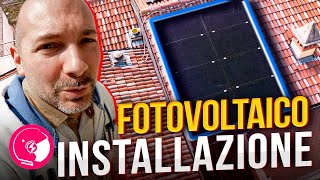 INSTALLAZIONE IMPIANTO FOTOVOLTAICO, 6.4kWp la Posa dei pannelli, la struttura e gli ottimizzatori!