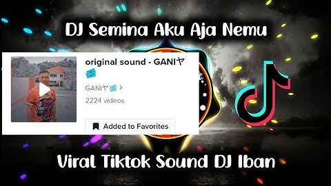 Dj Semina Aku Aja Nemu - James Ruai | JUNGLE DUTCH BASS TERAPUNG