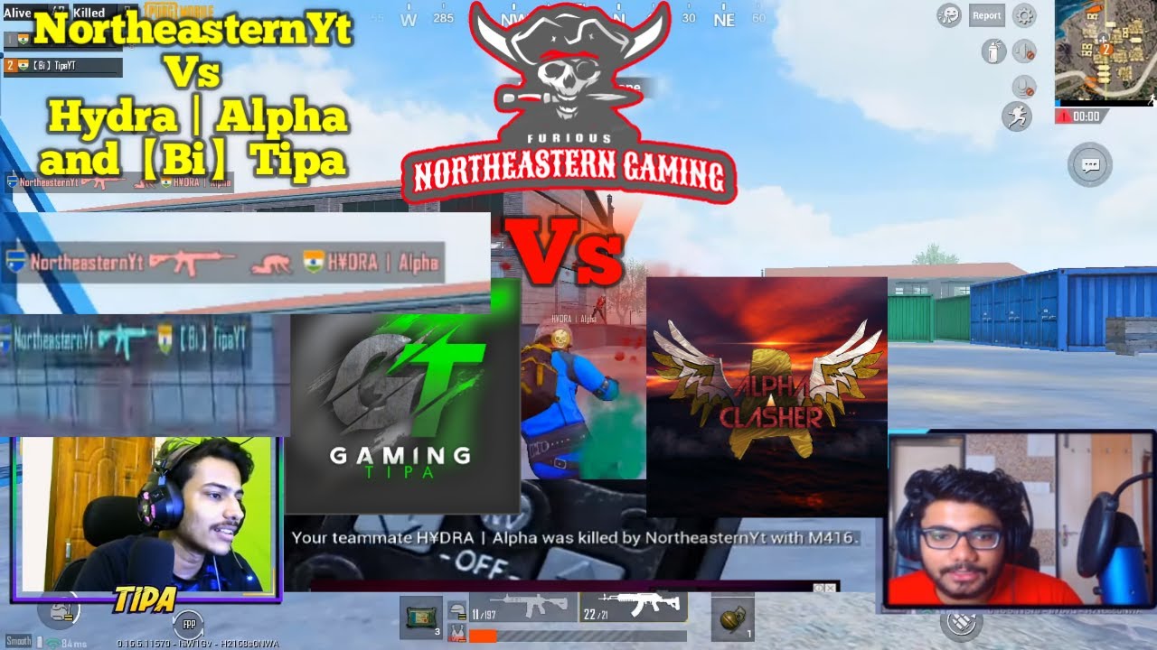 HYDRA ALPHA Vs Northeastern Gaming , Gaming Tipa Georgepool fight hydra vs nepali streamer
