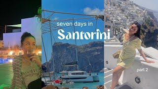 SANTORINI: boat tour, volcanic hike, open air cinema pt 2