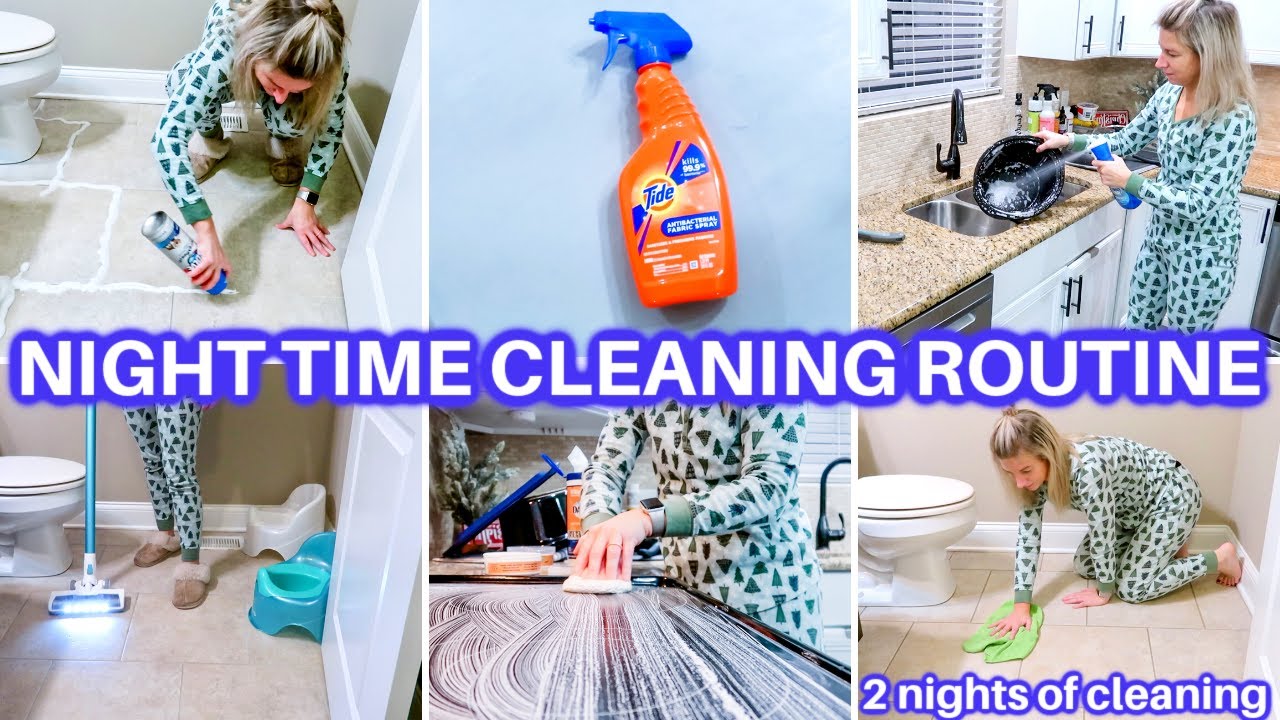 🌙NIGHT TIME DEEP CLEAN WITH ME AFTER DARK SPEED CLEANING MOTIVATION