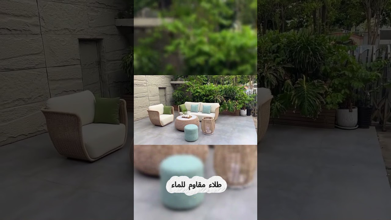 Waterproof and durable pe rattan garden sofa. 