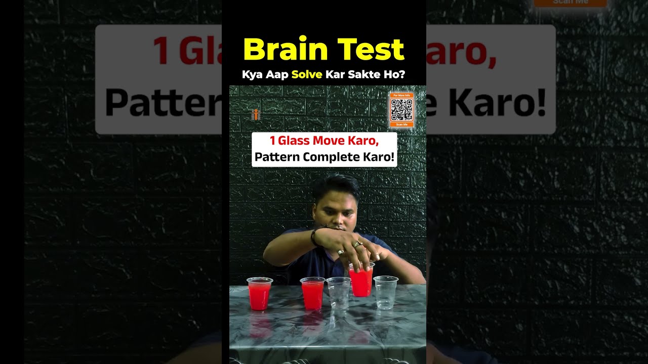 🔥 Sirf Genius Kar Payega 1 Glass Move Challenge! 🤯🧠 #explore #shorts #ytshorts #braintest