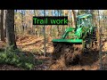 #55 Working the new trail, John Deere 4066R