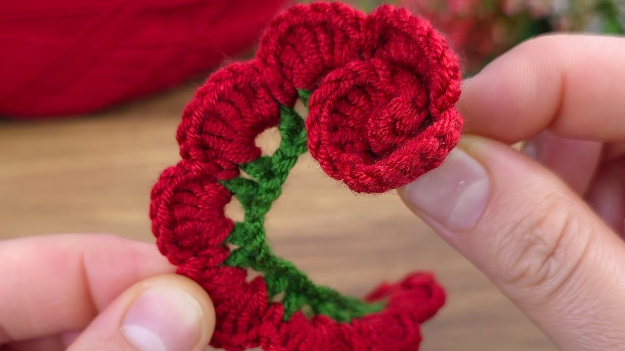 Crochet rose making #crochet #knitting #crafts - YouTube