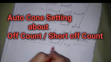 auto cone setting off count /short off count cp/ccp setting easy texashraful7 spinning calculation