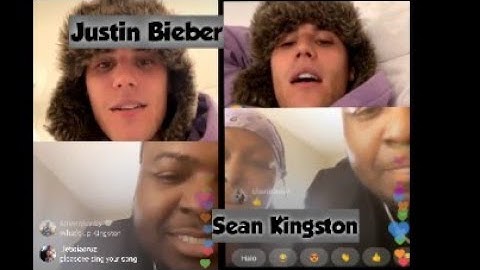 JUSTIN BIEBER AND SEAN KINGSTON Reunion _Instagram Live