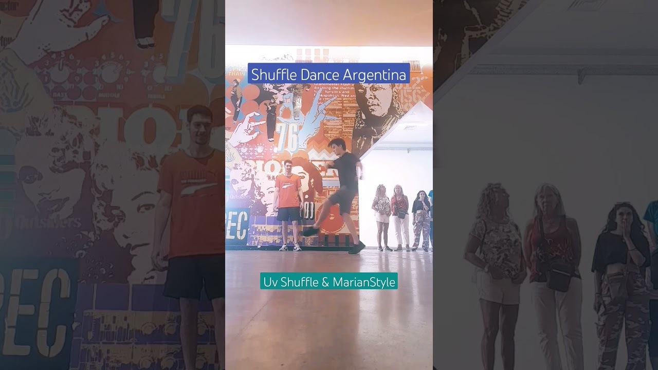 Uv Shuffle & Marian Style bailando Shuffle Dance 2024 Buenos Aires, Argentina 