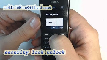 Nokia 108  rm 944 Security Unlock